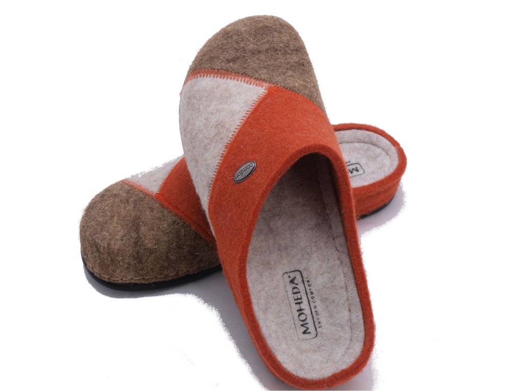 Kp Moheda Ulltoffel Apollo Orange / beige p MittPlagg.se