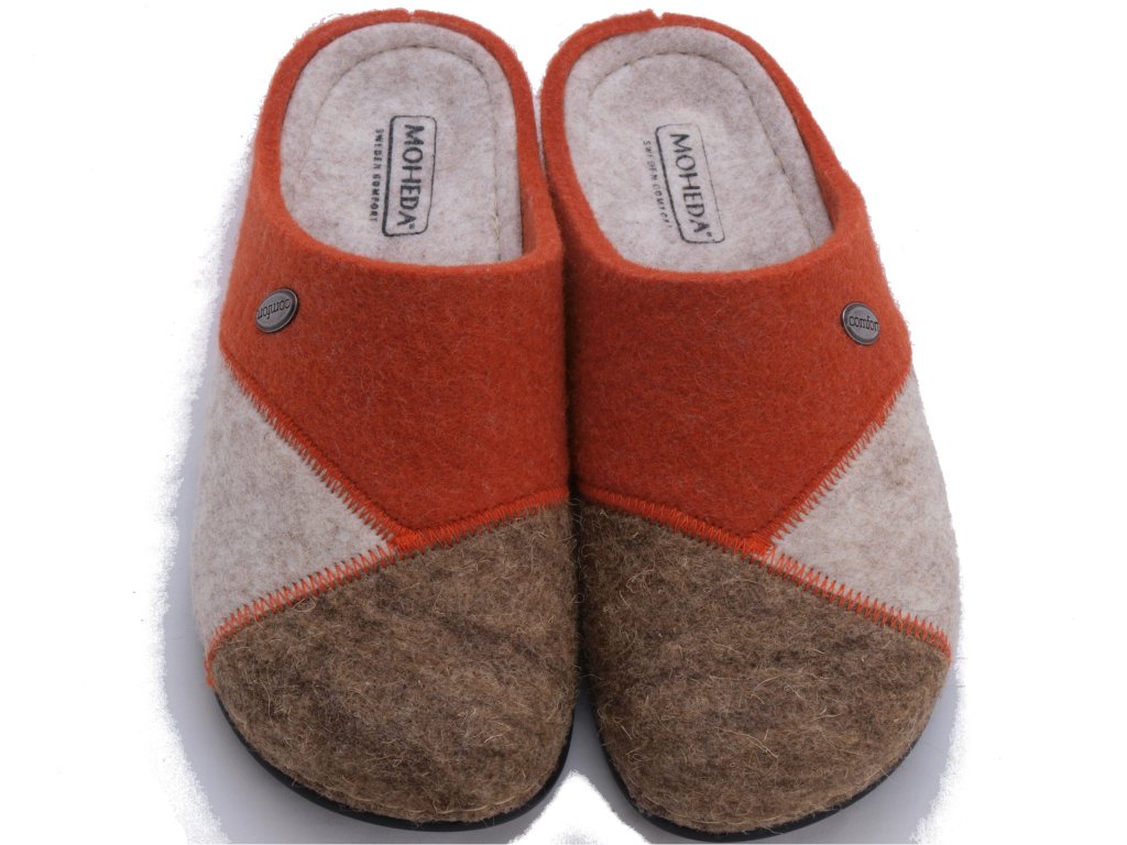 Kp Moheda Ulltoffel Apollo Orange / beige p MittPlagg.se